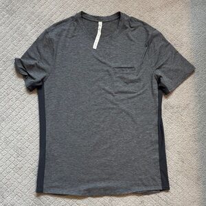 Lululemon Men's Heathered Charcoal Gray T-Shirt